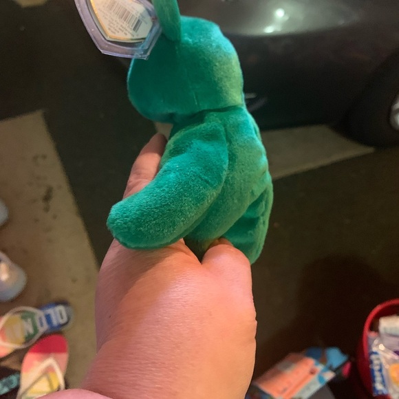 TY Green Shamrock Teddy Bear Plush Toy - Picture 5 of 9